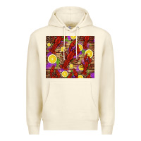 Sandshell mardi gras crawfish and lemons Premium Hoodie - Jasminsmagicworld