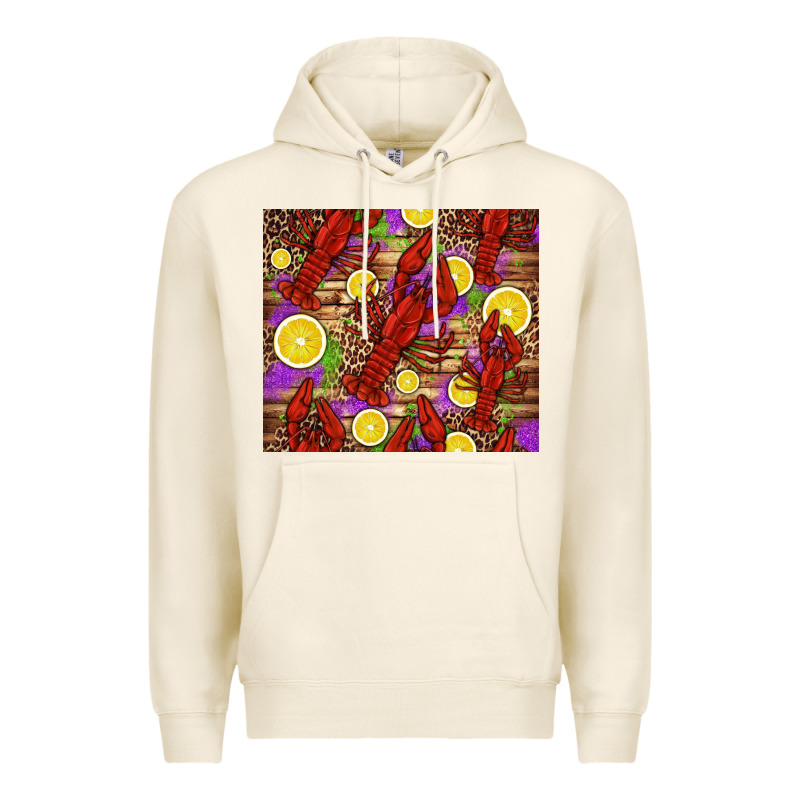 Mardi Gras Crawfish And Lemons Premium Hoodie by Jasminsmagicworld | Teevron