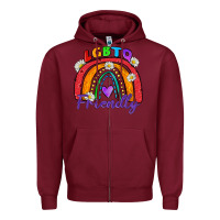 Burgundy lgbtq friendly Zipper Hoodie - Zillion Design Studio