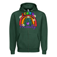Sports Green lgbtq friendly Zipper Hoodie - Zillion Design Studio