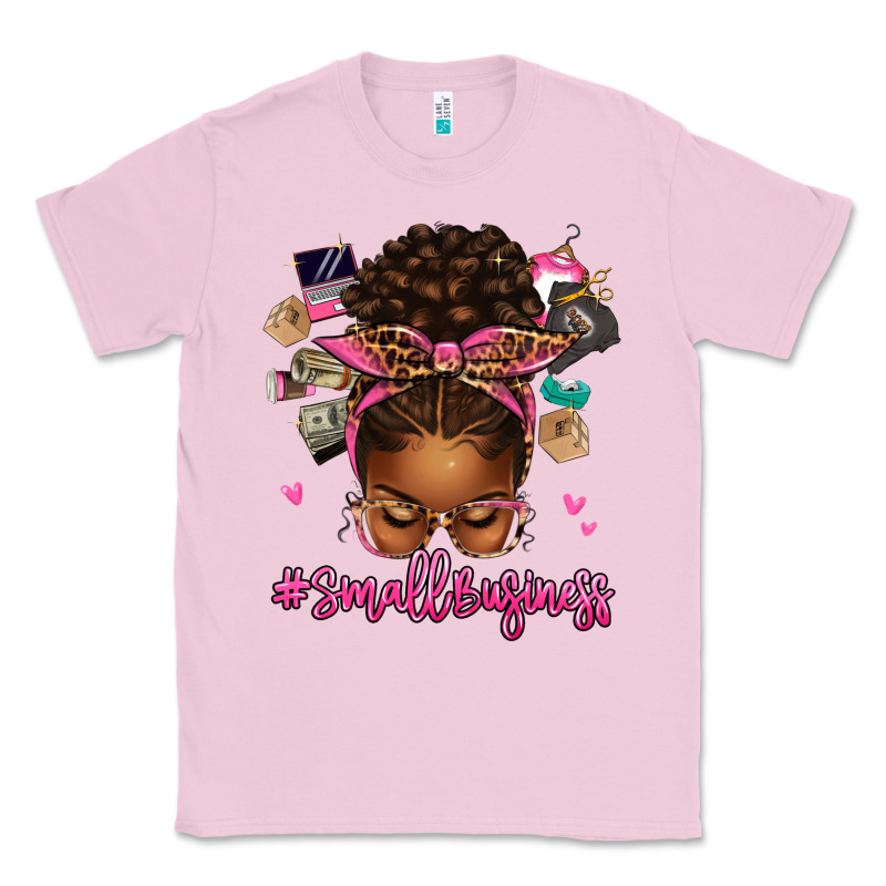 Small Business Afro Messy Bun Classic Tee by texasbilliewilder | Teevron