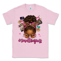 Bubblegum Pink small business afro messy bun Classic Tee - texasbilliewilder