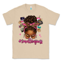 Mushroom small business afro messy bun Classic Tee - texasbilliewilder