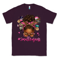 Plum small business afro messy bun Classic Tee - texasbilliewilder