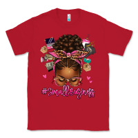 Red small business afro messy bun Classic Tee - texasbilliewilder