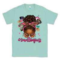 Seafoam small business afro messy bun Classic Tee - texasbilliewilder