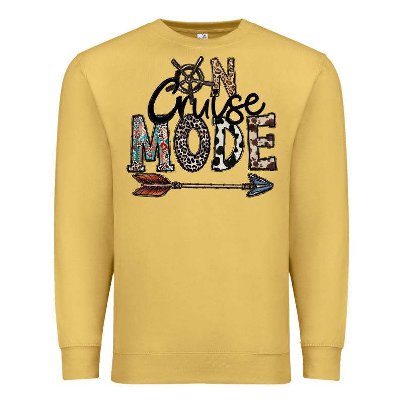 On Cruise Mode Premium Sweatshirt by CowhideDigitalArt | Teevron