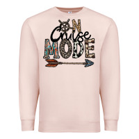 Pale Pink on cruise mode Premium Sweatshirt - CowhideDigitalArt