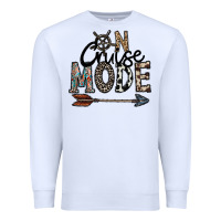 White on cruise mode Premium Sweatshirt - CowhideDigitalArt