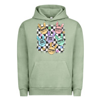 Pigment Oil Green easter bunny candy Urban Hoodie - MaliasSmallBusiness