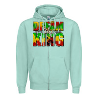 Seafoam dream like king with crown Zipper Hoodie - texasbilliewilder