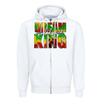 White dream like king with crown Zipper Hoodie - texasbilliewilder