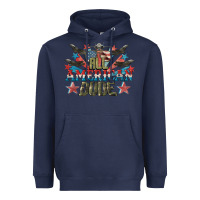 Navy All American dude 4th of July Heavyweight Hoodie - CowGirlArtShop