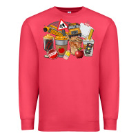 Cardinal School Bus Coffee Cups Premium Sweatshirt - FaDigitalArtStudio