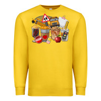 Lemon School Bus Coffee Cups Premium Sweatshirt - FaDigitalArtStudio