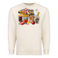 Sandshell School Bus Coffee Cups Premium Sweatshirt - FaDigitalArtStudio