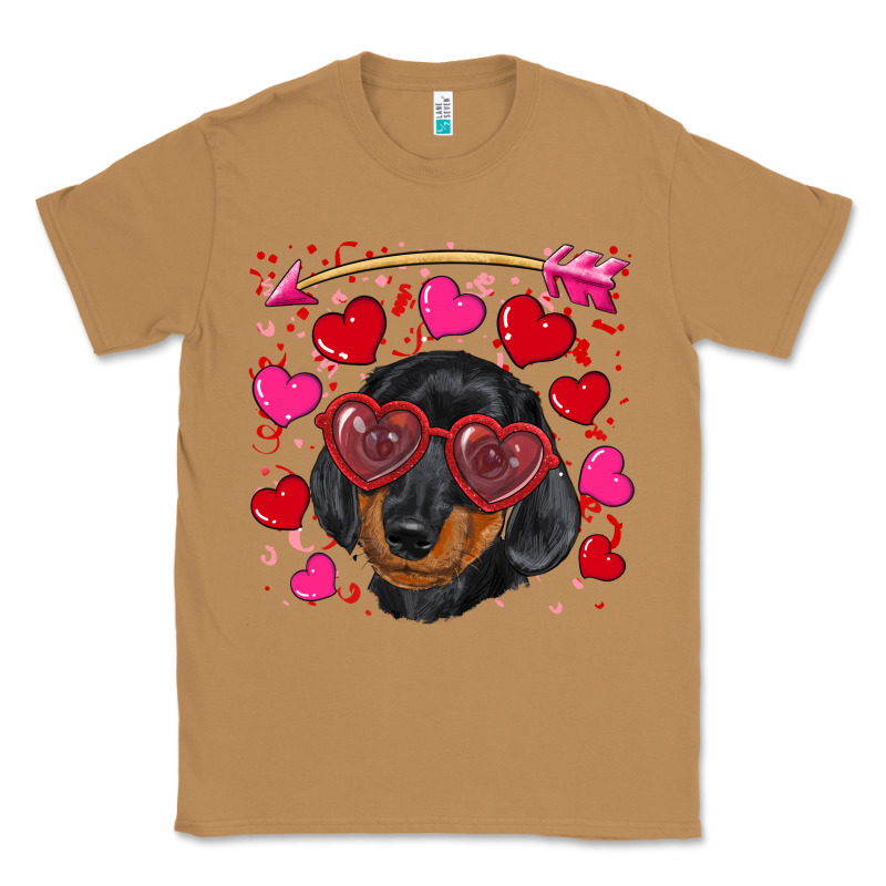 Valentine's Day  Dachshund Puppy Classic Tee by RanaPortraitStore | Teevron