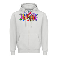 Dove Grey hippie Zipper Hoodie - Zillion Design Studio