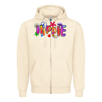 Sandshell hippie Zipper Hoodie - Zillion Design Studio