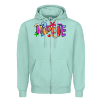Seafoam hippie Zipper Hoodie - Zillion Design Studio