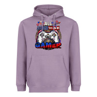 Lavender All American gamer 4th of july Heavyweight Hoodie - CowGirlArtShop
