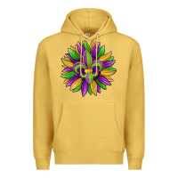 Antique Gold mardi gras carnival sunflower Premium Hoodie - Jasminsmagicworld