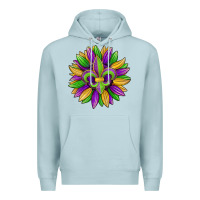 Blue Mist mardi gras carnival sunflower Premium Hoodie - Jasminsmagicworld