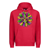 Cardinal mardi gras carnival sunflower Premium Hoodie - Jasminsmagicworld