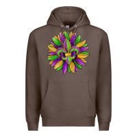 Coffee mardi gras carnival sunflower Premium Hoodie - Jasminsmagicworld