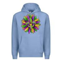 Colony Blue mardi gras carnival sunflower Premium Hoodie - Jasminsmagicworld
