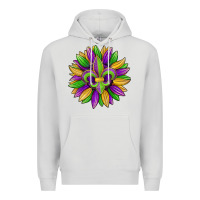 Dove Grey mardi gras carnival sunflower Premium Hoodie - Jasminsmagicworld