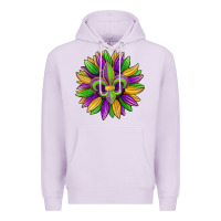 Lilac mardi gras carnival sunflower Premium Hoodie - Jasminsmagicworld