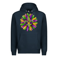 Navy mardi gras carnival sunflower Premium Hoodie - Jasminsmagicworld