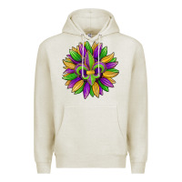 Oatmeal Heather mardi gras carnival sunflower Premium Hoodie - Jasminsmagicworld