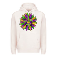 Pale Pink mardi gras carnival sunflower Premium Hoodie - Jasminsmagicworld