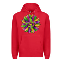 Red mardi gras carnival sunflower Premium Hoodie - Jasminsmagicworld