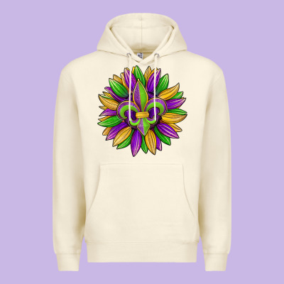 Mardi Gras Carnival Sunflower Premium Hoodie Designed By Jasminsmagicworld