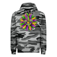Slate Camo mardi gras carnival sunflower Premium Hoodie - Jasminsmagicworld