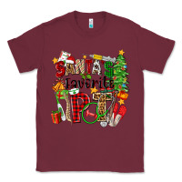 Burgundy santa's favorite pt Classic Tee - Zillion Design Studio