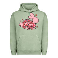 Pigment Oil Green happy easter Urban Hoodie - MaliasSmallBusiness