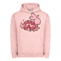 Pigment Salmon happy easter Urban Hoodie - MaliasSmallBusiness