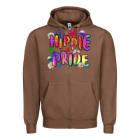 Chestnut hippie pride Zipper Hoodie - Zillion Design Studio