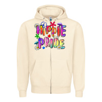 Sandshell hippie pride Zipper Hoodie - Zillion Design Studio