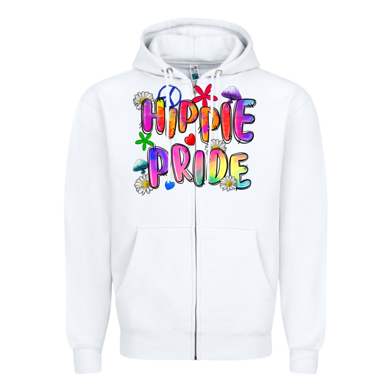 Hippie Pride Zipper Hoodie by Zillion Design Studio | Teevron