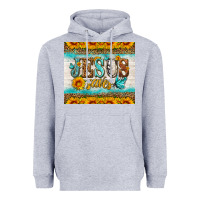 Heather Grey jesus saves tumbler Heavyweight Hoodie - HRA Design Shop