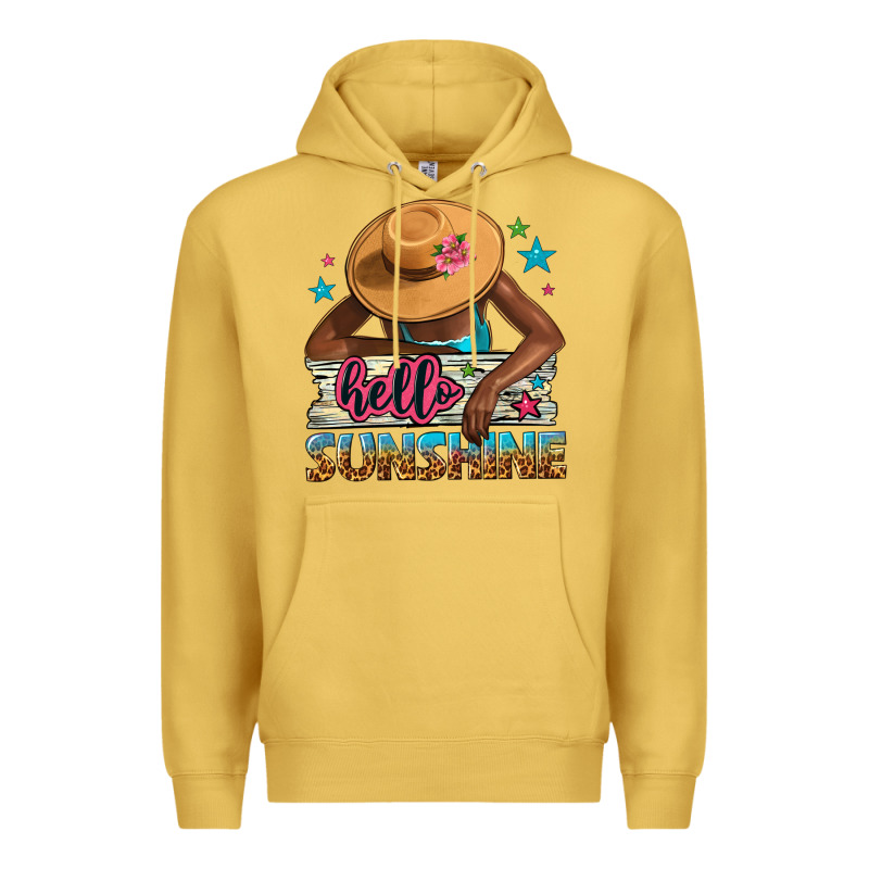 Hello Sunshine Premium Hoodie by NancyCooperArtShop | Teevron