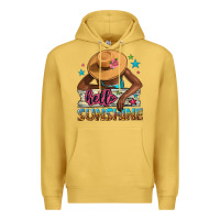 Antique Gold Hello sunshine Premium Hoodie - NancyCooperArtShop