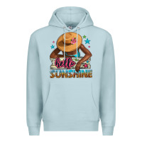 Blue Mist Hello sunshine Premium Hoodie - NancyCooperArtShop