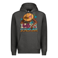 Charcoal Heather Hello sunshine Premium Hoodie - NancyCooperArtShop