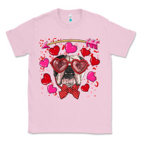 Bubblegum Pink Valentine's day  english bulldog Classic Tee - RanaPortraitStore
